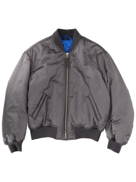 TOM FORD SILK BOMBER JACKET WITH DOUBLE ZIPPER