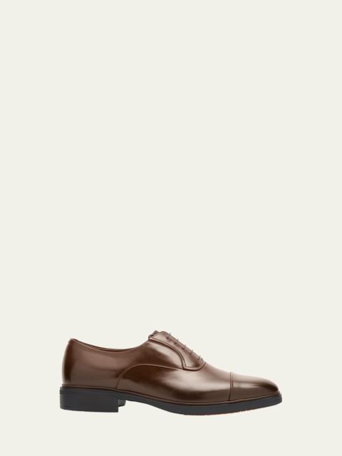 Santoni Men's Easy Leather Cap-Toe Oxfords
