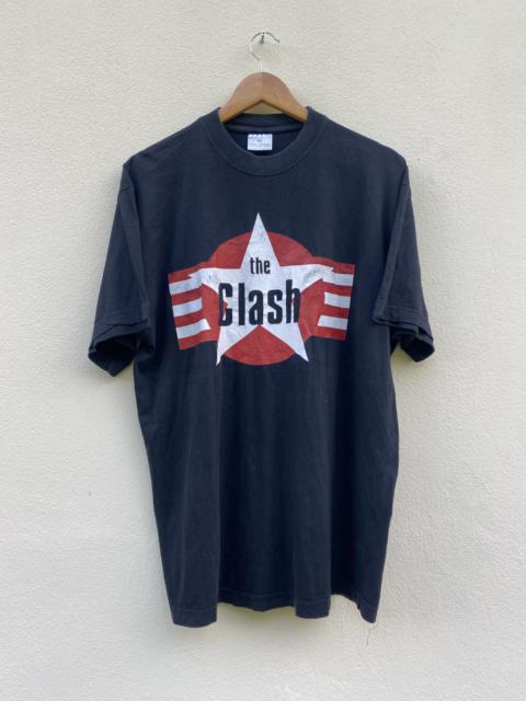Other Designers Vintage - Vintage Very Rare The Clash Tee Army Military Logo