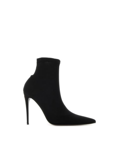 Dolce & Gabbana DOLCE&GABBANA Black 100mm Ankle Boots New & Authentic (Women