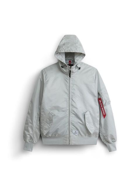 ALPHA INDUSTRIES L-2B HOODED GEN II BOMBER JACKET (LIGHT GRAY)