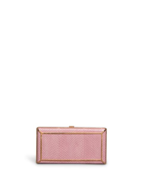 GABRIELA HEARST Callas Clutch in Pink Snakeskin
