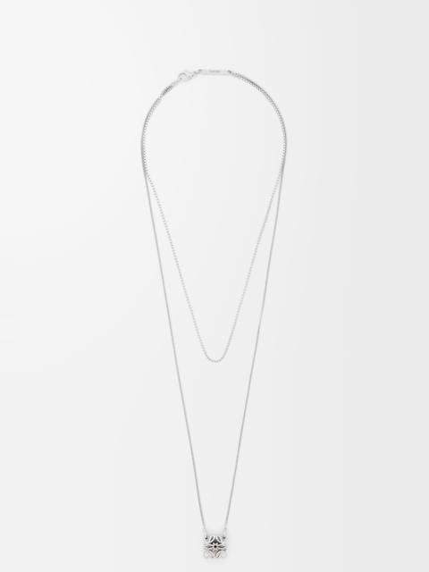 Loewe Anagram Bombé necklace in sterling silver