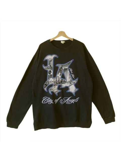 Other Designers Vintage - Los Angeles Printed Big Logo Sweatshirt Oversize L
