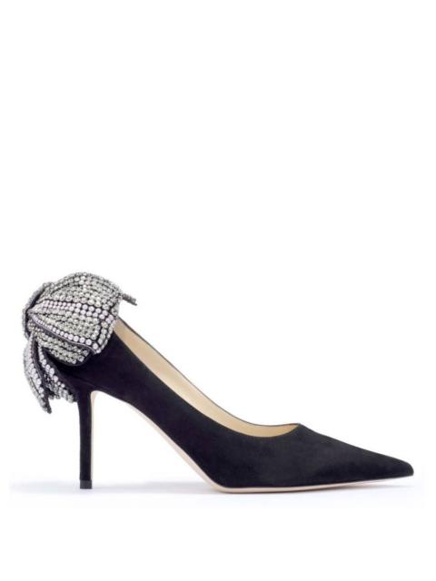 JIMMY CHOO Jimmy Choo Love 85 Pearl and Crystal Bow Pumps