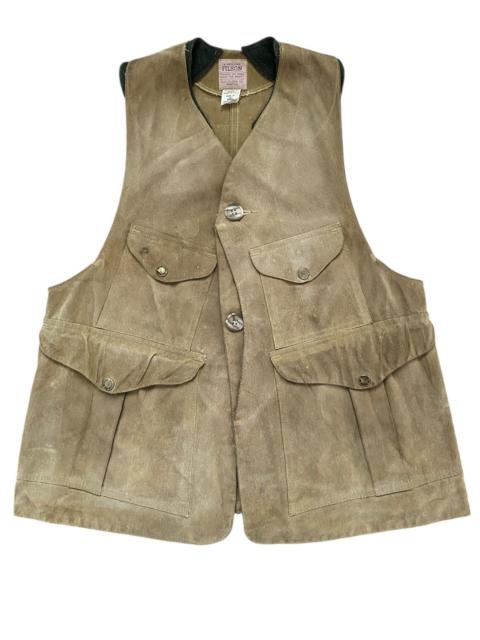 FILSON Vintage Filson Style 32 Half Moon Waxed Canvas Hunting Vest