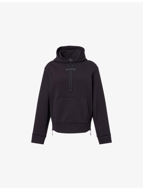 On Focus Tech Relaxed-Fit Stretch-Cotton Blend Hoody