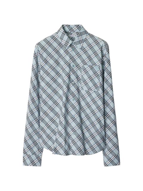 check-pattern shirt
