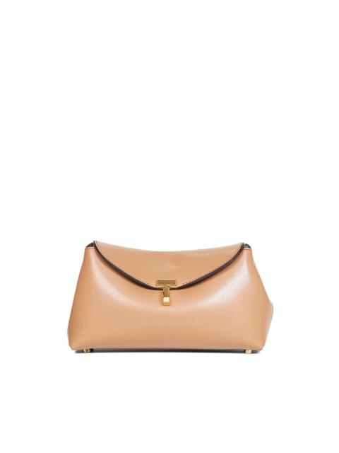 TOTEME T-lock foldover leather clutch bag