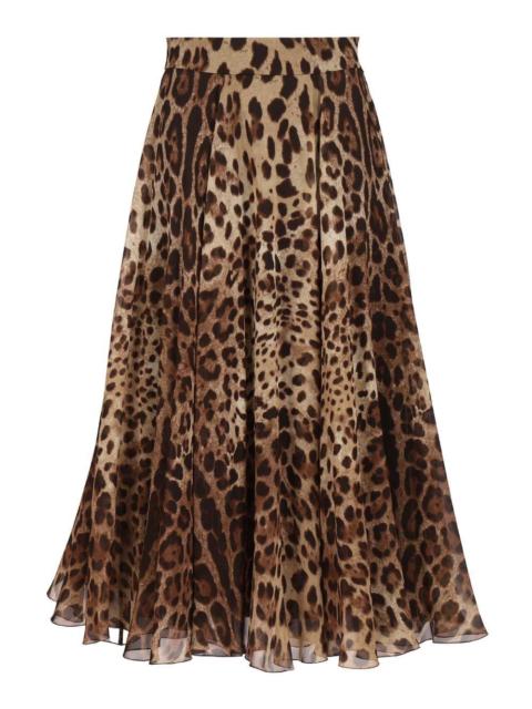 Dolce & Gabbana Dolce & Gabbana Women Printed Chiffon Circle Skirt