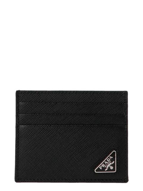 Prada Logo leather card holder