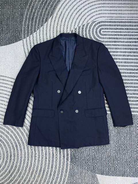BALENCIAGA Vintage Balenciaga Paris Navy Double Breasted Suit Jacket