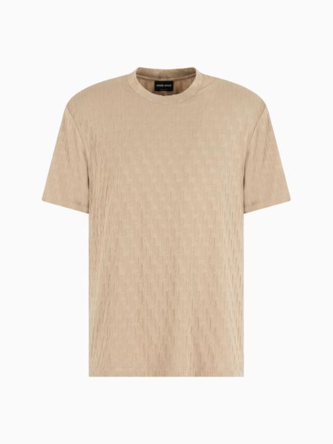 GIORGIO ARMANI STRETCH VISCOSE-BLEND CREW-NECK T-SHIRT