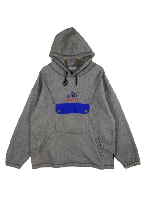 Other Designers Vintage Puma Anorak Fleece Hoodie L Size Grey Colour
