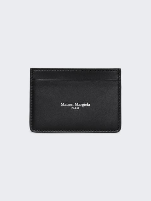 Maison Margiela Card Holder Slim 3 Cc Black Silver