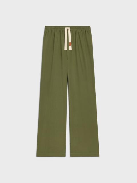 CELINE drawstring trousers IN cotton canvas
