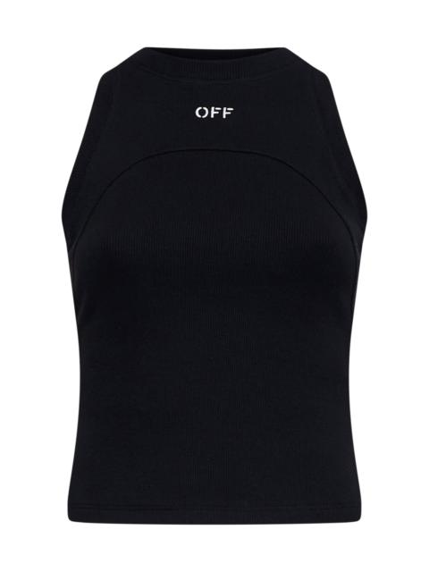 Off-White Logo cotton tank top