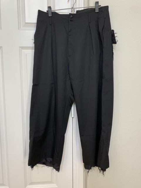 Other Designers Sulvam - Black wool wide cropped pants XL