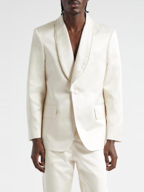 BODE Shawl Collar Silk Twill Tuxedo Jacket