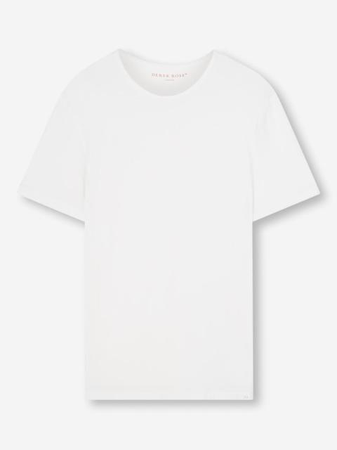 Derek Rose Men's T-Shirt Riley Pima Cotton White