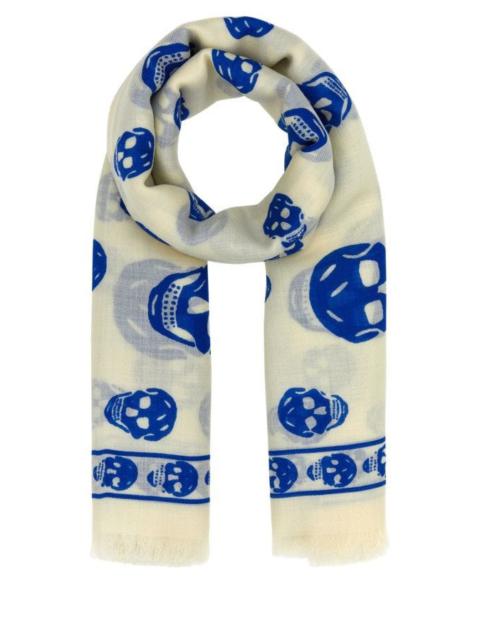 Alexander McQueen ALEXANDER MCQUEEN Printed Wool Scarf