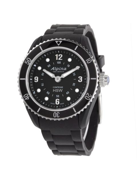 Other Designers Alpina Horological Smartwatch Alarm Black Dial Ladies Watch AL-281BS3V6