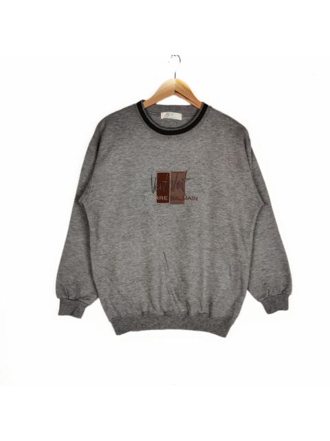Other Designers Vintage Pierre Balmain Paris Sweatshirt Embroidered