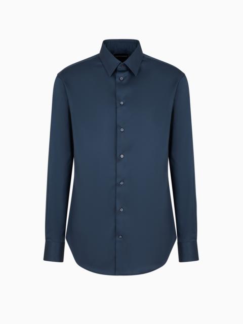 EMPORIO ARMANI No-iron stretch cotton shirt