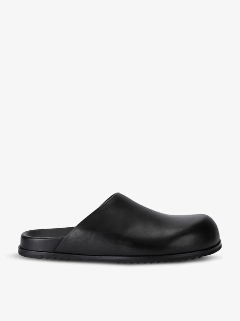 Granola slip-on flat leather mules