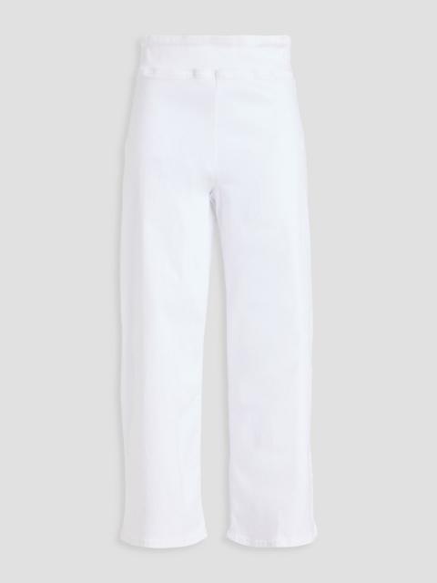 FRAME Cropped high-rise straight-leg jeans