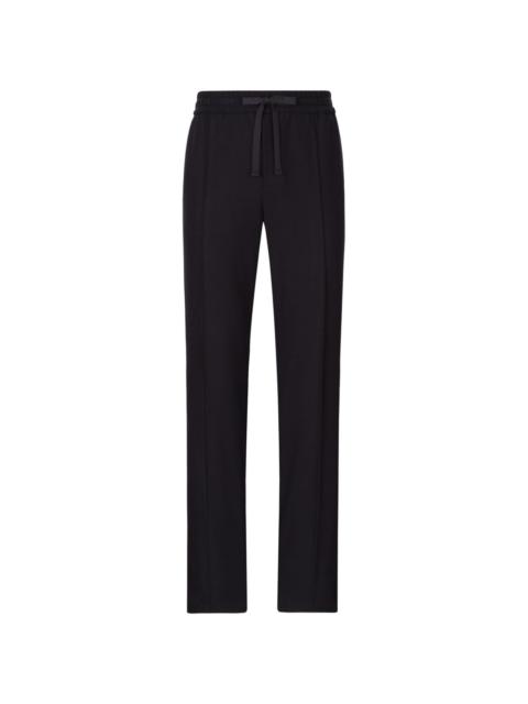 Dolce & Gabbana pressed-crease drawstring-waist track pants