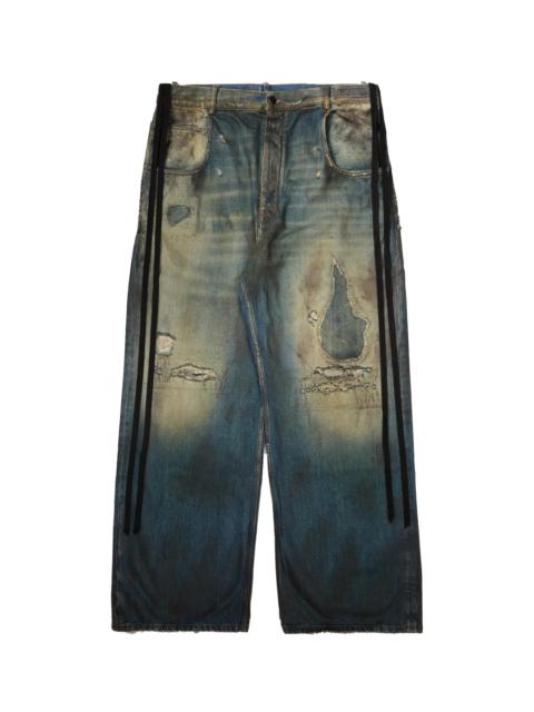 Ann Demeulemeester Ann Demeulemeester Distressed Olan 5-Pockets High Comfort Trousers Vintage Blue