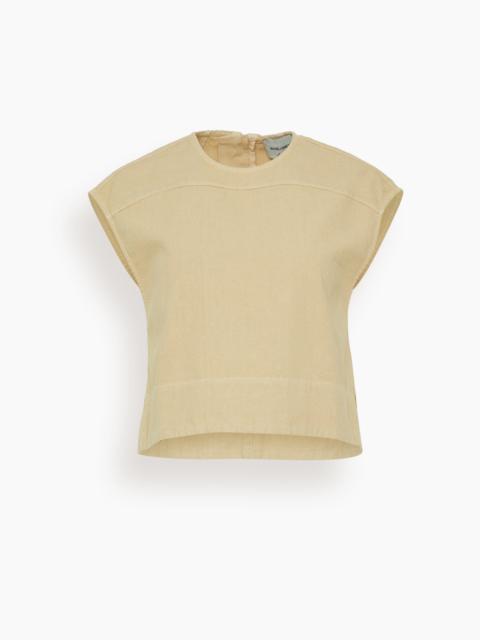 RACHEL COMEY Orla Top in Cement