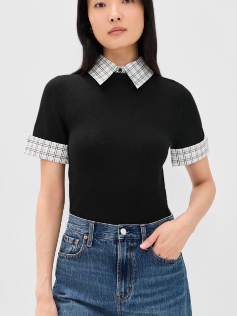 Alice + Olivia Aster Collared Pullover