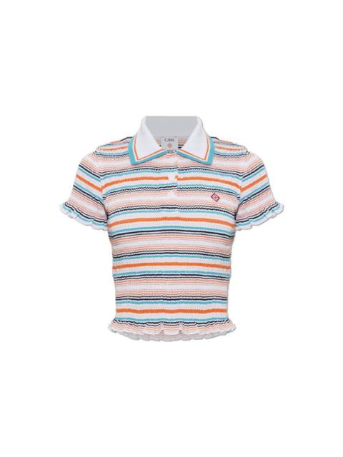 CASABLANCA CASABLANCA Multicolor Striped Polo Shirt New & Authentic (Wo
