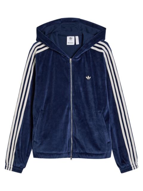 WALES BONNER Adidas X Wales Bonner X Wales Bonner Hooded Velour Jacket