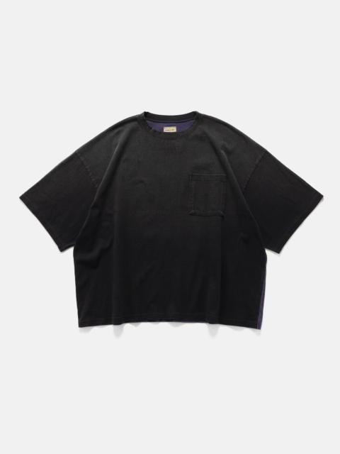 Kapital Jersey 2TONES BIG Pocket T (BONE) BLKxPurple