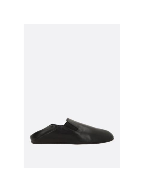 Prada PRADA $1170 Black Leather Loafers New & Authentic (Men's Siz