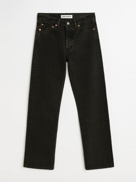 Our Legacy Linear Cut Kamari Black Chain Twill