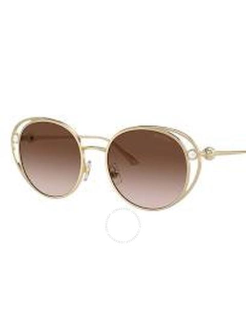 JIMMY CHOO Jimmy Choo Brown Gradient Oval Ladies Sunglasses JC4003HB 300613 53