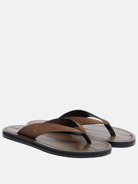 A.EMERY Flora suede thong sandals