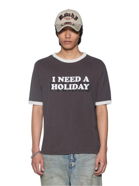 Ksubi HOLIDAY RINGER SS TEE FADED BLACK