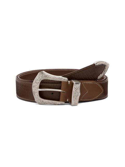 TOGA PULLA Brown Buckle Wide Belt