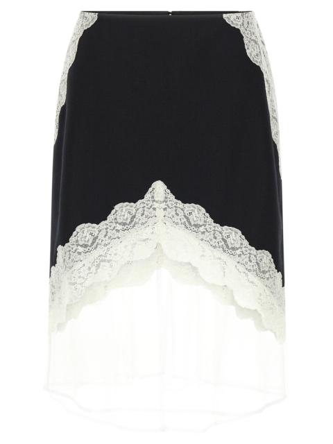 Jil Sander Jil Sander Women Organza Lace Wool Skirt