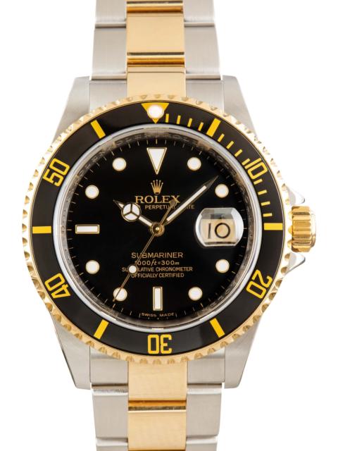 ROLEX Rolex Submariner Ref 16613 Black Dial