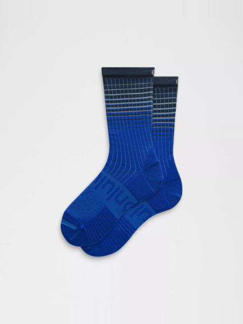 lululemon Unisex Power Stride Crew Socks *Reflective Grid