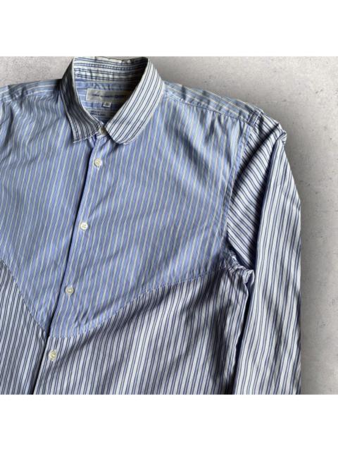 Comme Des Garçons Cut And Sew Panel Stripe Shirt