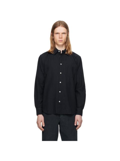 NORSE PROJECTS Navy Algot Relaxed Cotton Linen Shirt