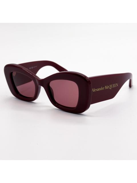 Alexander McQueen NEW ALEXANDER MCQUEEN AM0434S 006 WOMEN BURGUNDY SUNGLASSES