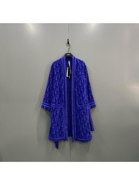 Dior Dior purple letter print bathrobe